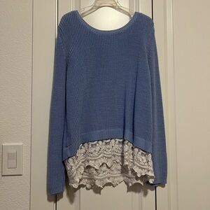 Chico's Light Blue Knit Sweater